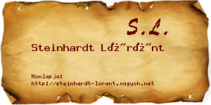 Steinhardt Lóránt névjegykártya