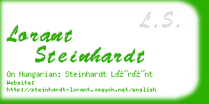lorant steinhardt business card
